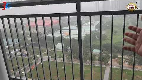 TEST MƯA LỚN VIEW NHÀ BÈ MỞ HẾT CỬA SỔ PHÒNG NGỦ LỚN NHÀ CĂN HỘ CHUNG CƯ U2 Q7 SÔNG SAIGON REVERSIDE