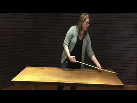 Video: How To Determine The Size Of A Table