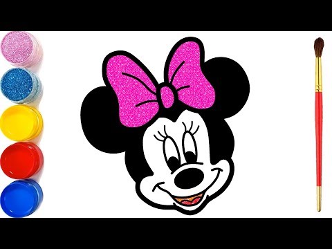 Video Dạy bé vẽ và tô màu chuột Minnie | Cara Menggambar dan... - youtube