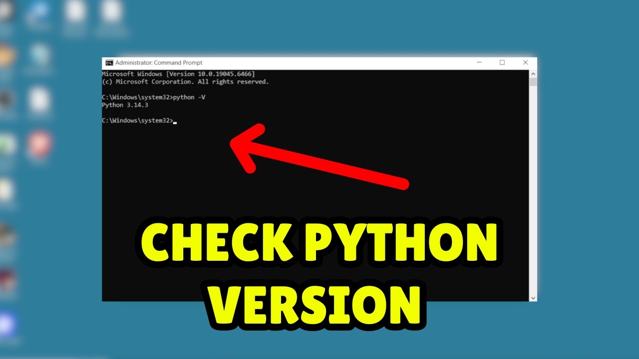 How to Check Python Version in CMD (Quick Guide) - YouTube