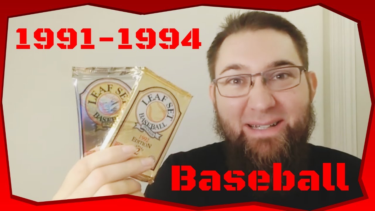 Early 90s Leaf baseball cards - Chipper Jones Rookie Card! - Junk Era Pack Breaks