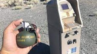 Hand Grenade Put into ATM Machine.