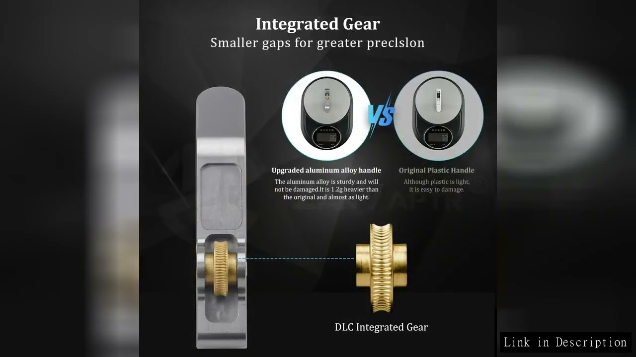 Upgrade Full Metal Extruder Gear For Bambu Lab A1 A1 Mini Claw Gear RNC Nano-Coated Hardened Steel H