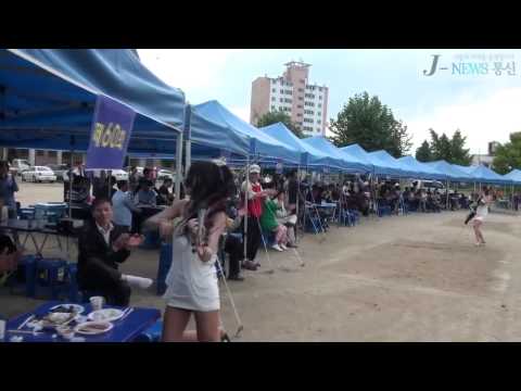 제천시 동명초등학교 옛 교정과 긍정소녀 제니유 특별공연