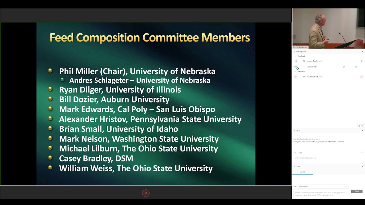 The National Animal Nutrition Program Delbert Gatlin YouTube