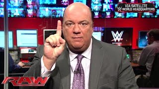 Paul Heyman reveals that The Beast is hungry: Raw, December 1, 2014