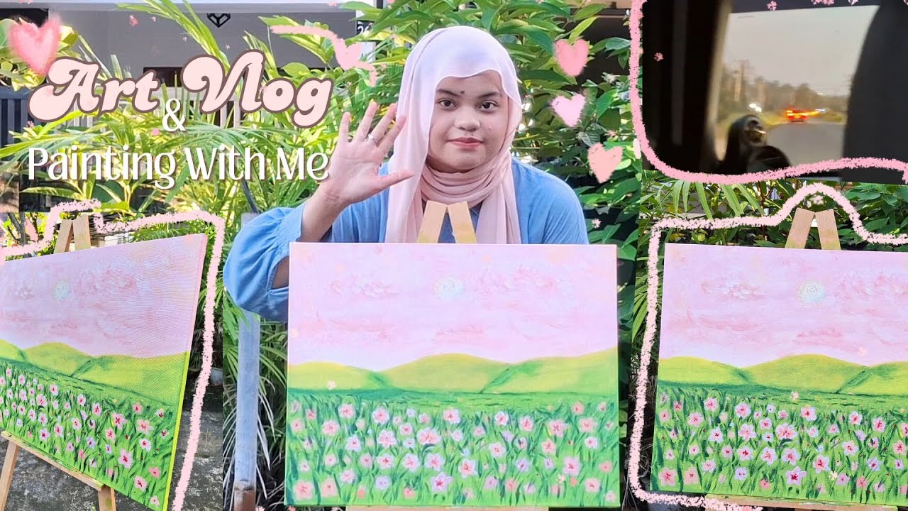 Art Vlog & Painting With Me🩷 Behind the scenes, new ideas and more art ...