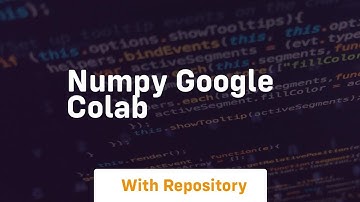 numpy google colab