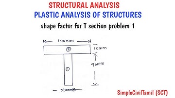 shape factor for T section problem 1