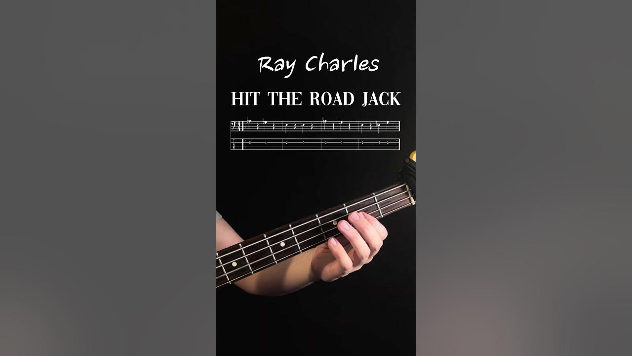 Easy Basslines | Hit the Road Jack - Ray Charles  #basscover #bassguitar #basstabs #basstutorial