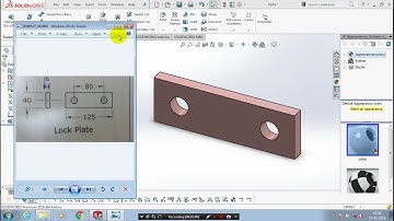 LOCK PLATE | PART 8 | CRANE PULLEY BLOCK ASSEMBLY | SOLIDWORKS