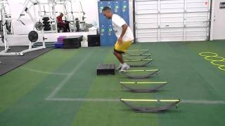quick step box/hurdle lateral combo