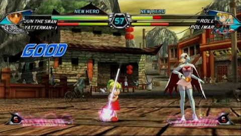 Tatsunoko vs Capcom - Jun the Swan vs. Roll