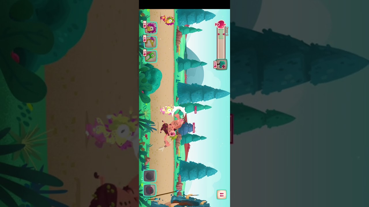 Dino Bash 1# Враг Не Пройдет Дино VS Первобытных Людей 