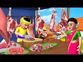 பேராசை மட்டன் வர்த்தகர் - Greedy Mutton Seller's Tamil Story | Tamil Fairy Tales Cartoon Videos