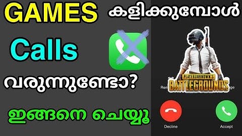 Block Calls while Gaming