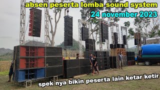 Absen Peserta Nguntir Bareng Sound System Di Lapangan Jati Karangan Trenggalek