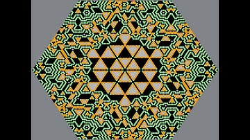 Clearer Hexplication #cellularautomata #mathart #algorithmicart #algorist #iterati