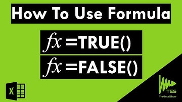 How to use Formula - True False - excel
