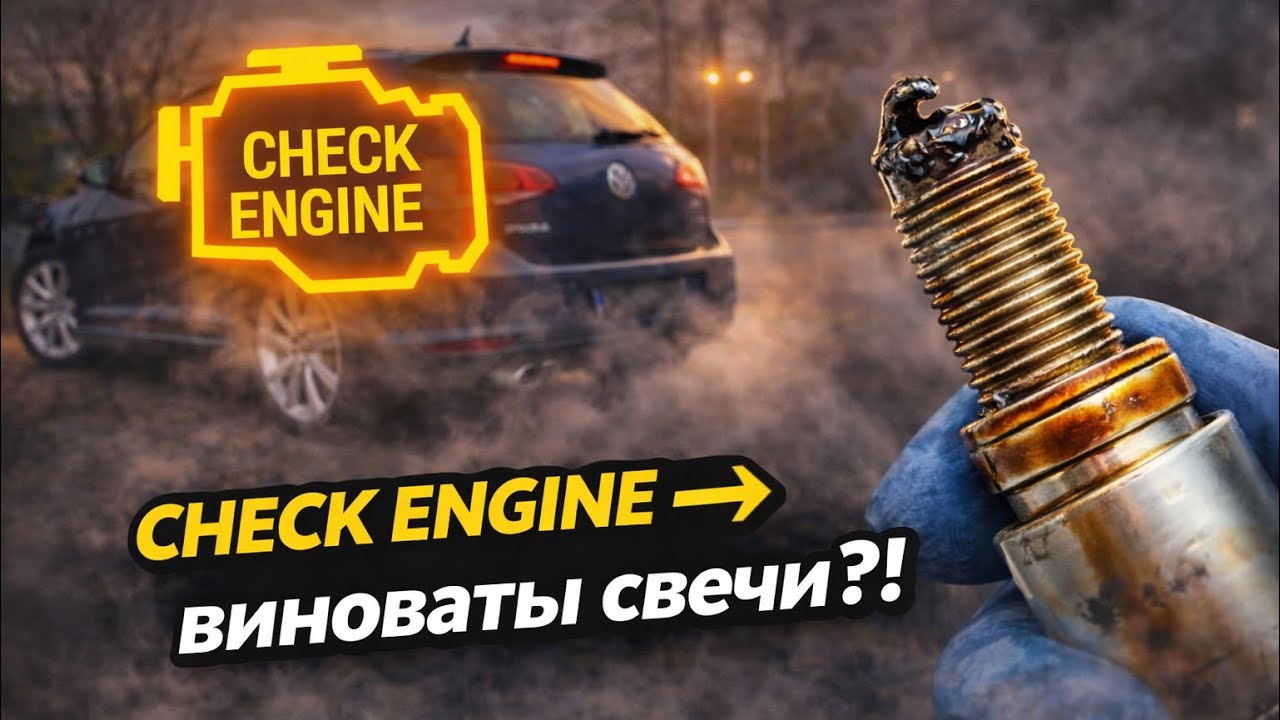 Ехал чистить салон Volkswagen Golf, но по дороге загорелся Check Engine