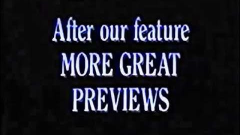 After Our Feature More Great Previews & Feature Presentation Logo (1992-1994)