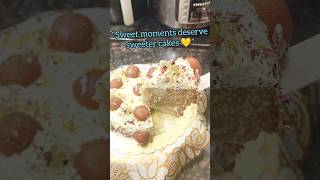 Gulab Jamun Cake 😍 | Instant Mix Cake Recipe | Eggless Soft &amp; Juicy Dessert #shorts #youtubeshorts