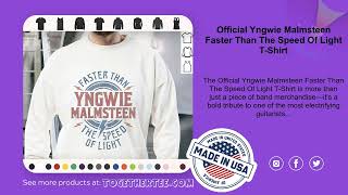 Official Yngwie Malmsteen Faster Than The Speed Of Light T-Shirt
