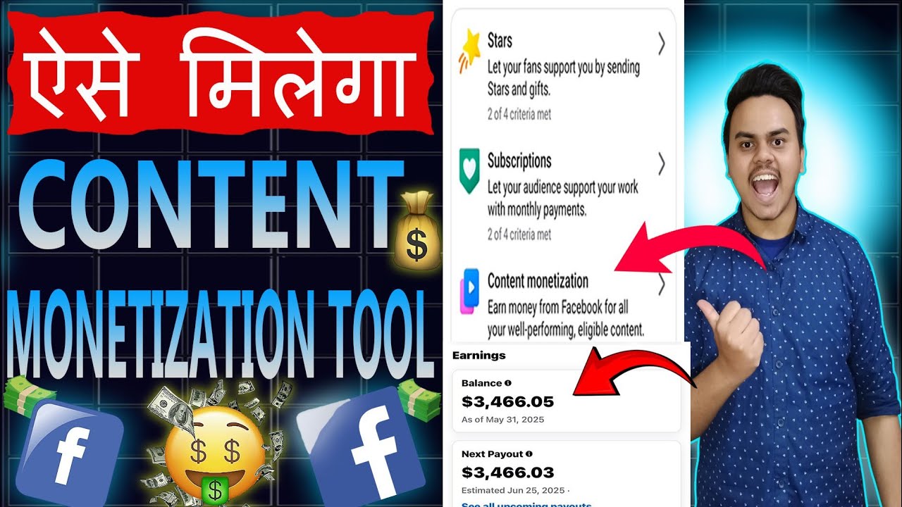 Facebook Se Paisa Kaise Kamaye || Content Monetization Tool Aise Milta Hai || Facebook Earning