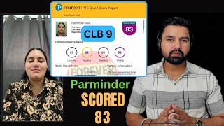 Parminder from Canada scored clb 9 in PTE Core | Canda PR