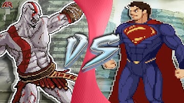 KRATOS vs SUPERMAN (God of War vs Justice League Animation) | CARTOON FIGHT CLUB