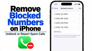 Remove Blocked Numbers on iPhone | Unblock or Report Spam Calls screenshot 2