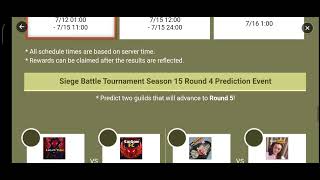 Event Siege Battle TS 15 R4 Prediciton Event AS High G3 SB 1v1 The HiaMo - Summoners War