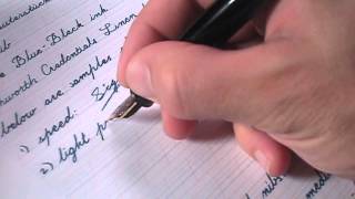 Montblanc 146, medium nib, writing sample