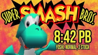 Ssb64 Speedrun Yoshi 1P Mode, Normal, 3 Stocks 842