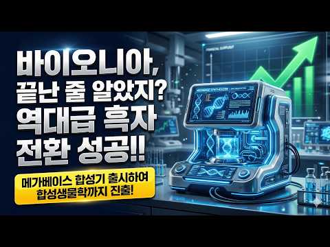 바이오니아 | 끝난 줄 알았지? 역대급 흑자 전환 성공과 메가베이스 합성생물학 진출 전략