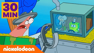 SpongeBob | 40 minuten lang de beste robotgevechten van SpongeBob | Nickelodeon Nederlands