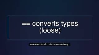JavaScript Equality: == vs === Explained Once and For All