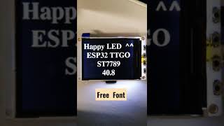 Esp32  ST7789 free font