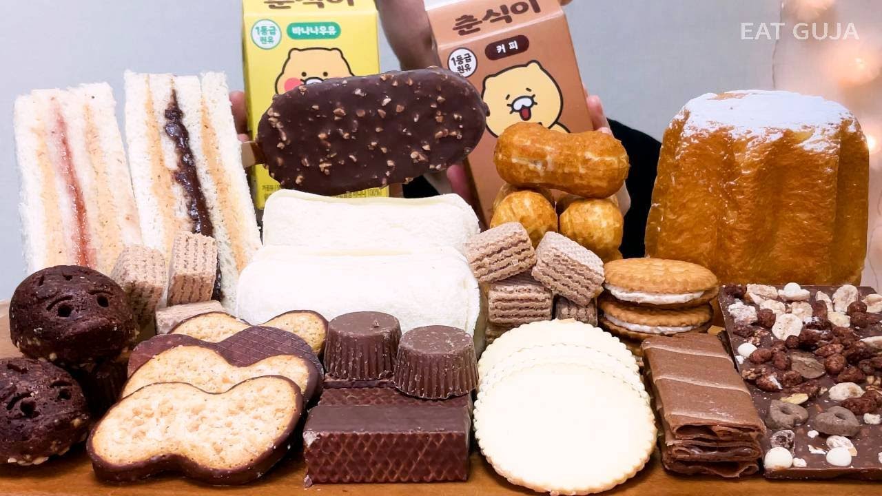 🥜땅콩 디저트들을 싹싹 모아봄✌🏻 Peanut Dessert MUKBANG ピーナッツデザート