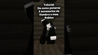 How to wear 2 shoulder accessories in Roblox #roblox #2025 #accessories