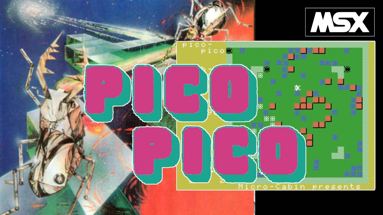 MSX 　COME ON PICOT　カモン　ピコ　動作は未確認になります MSX】ピコピコ (マイクロキャビン） 起動～限界？まで / PICO