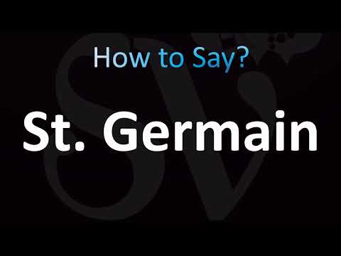 How to Pronounce St. Germain (CORRECTLY!)