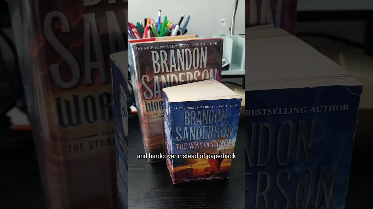 Hardcover looks so much bigger than paperback! 📚