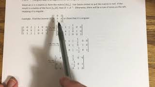 1.5 - Elementary Matrices and a Method for Finding A^-1 (Part 2)