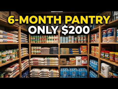 I Spent 200 Building a 6-Month Pantry Here's Every Item