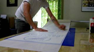 easy application tape method - DIY roller