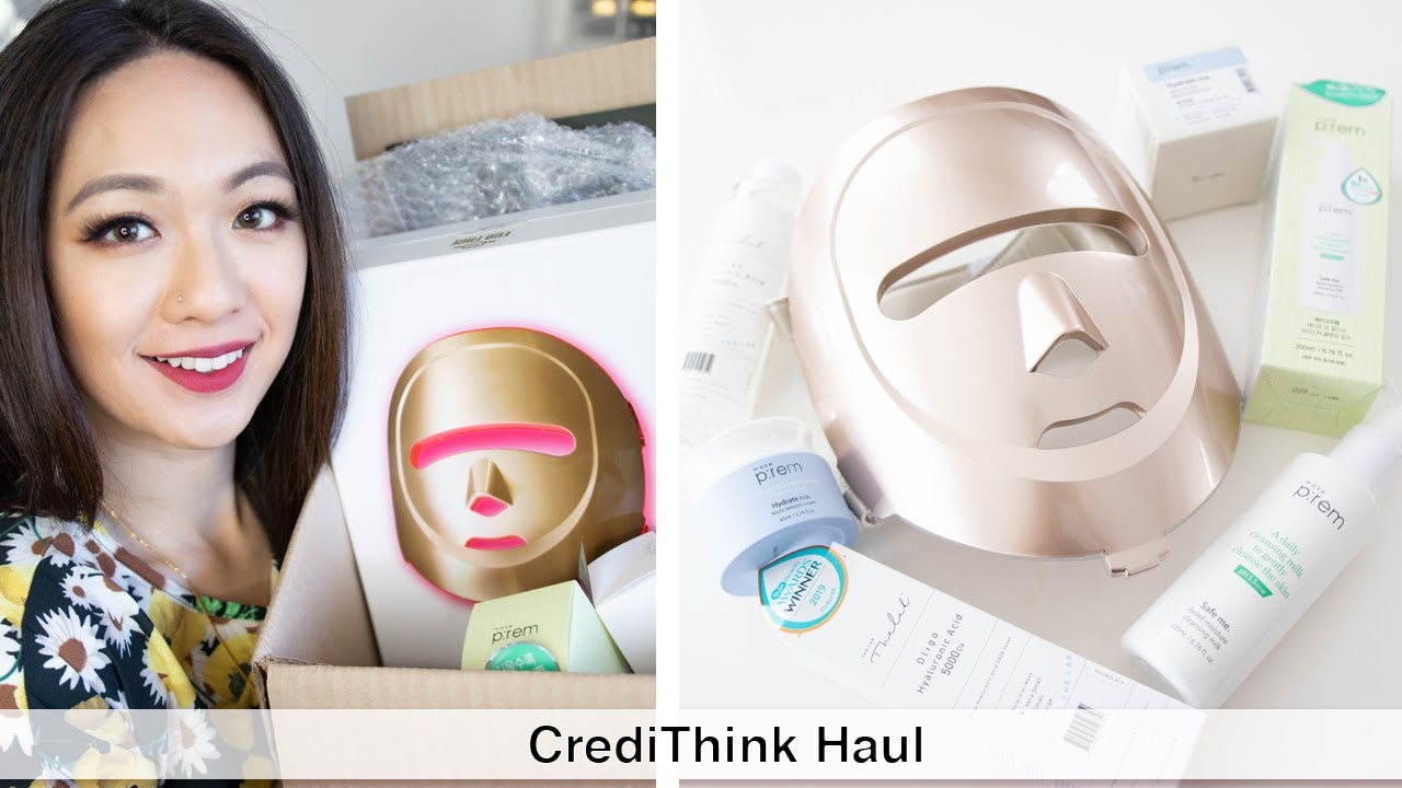 [EP.23] Korean Beauty Site Review: CREDITHINK | Skincare Haul - LED Mask, Make P:rem, Blanc Doux