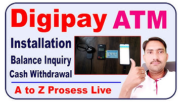 Digipay me atm se paise kaise nikale || Digipay micro atm installation ||