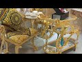Luxury Gold-plated Home Decors Exporter Gilded Clocks and Furniture Chairs Home Improvements Antique