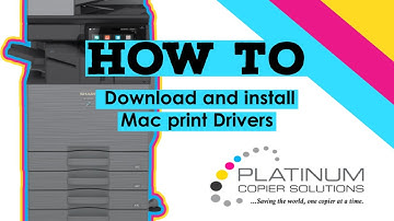 How to download and install Sharp drivers on Mac OS